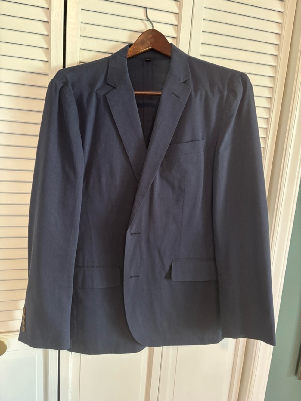 J. Crew Men's Navy Single-Breasted Blazer
